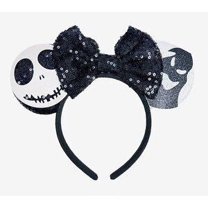 Disney NIGHTMARE BEFORE CHRISTMAS Jack Oogie Boogie MOUSE EARS Headband Sequins